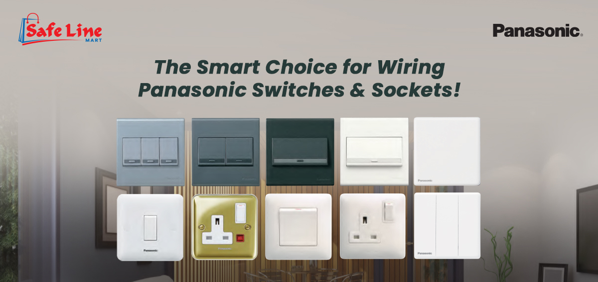 Explore Panasonic Wiring Accessories -Buy Online at Safe Line Mart.