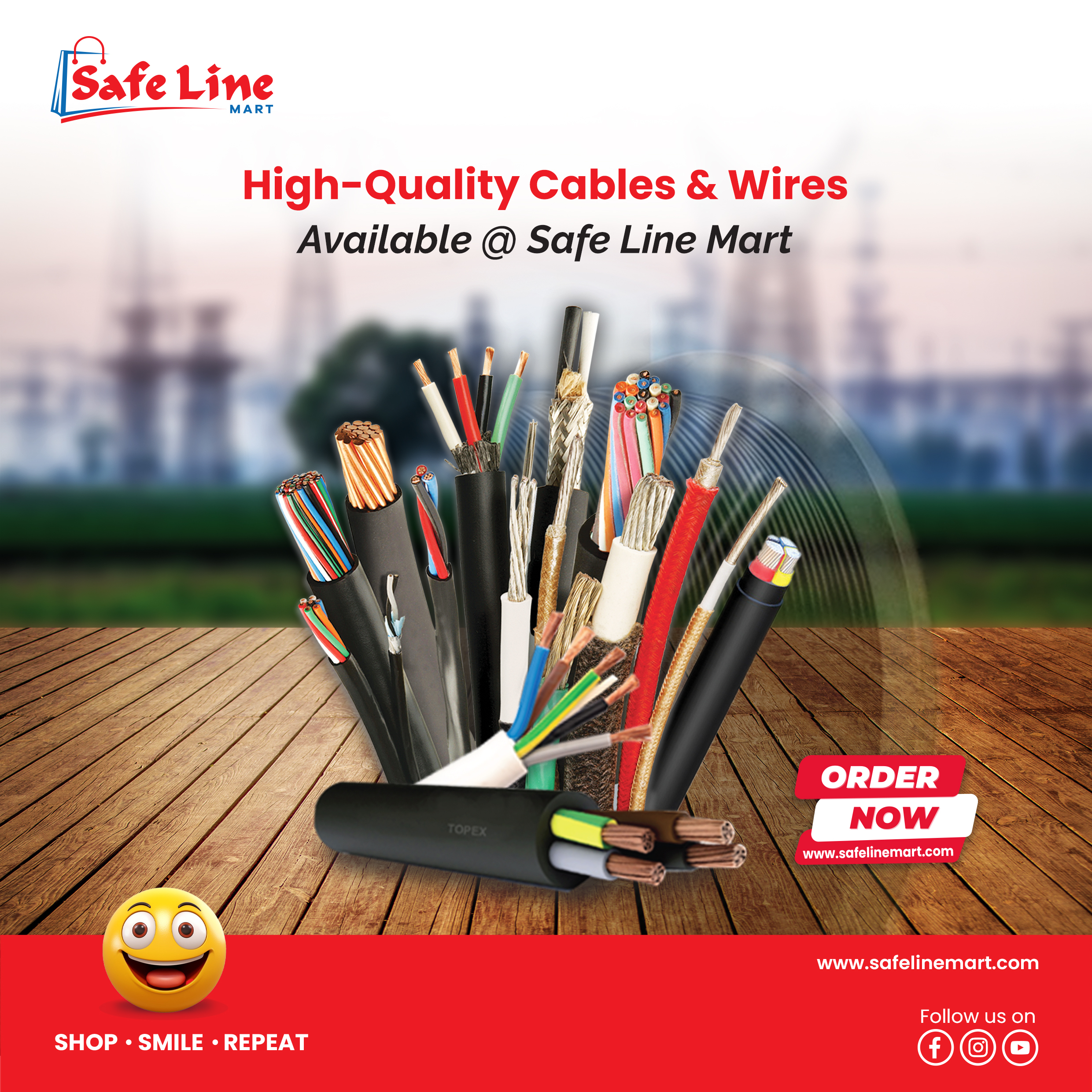 Top 5 Benefits of Using High-Quality Electrical Cables & Wires from Safe Line Mart