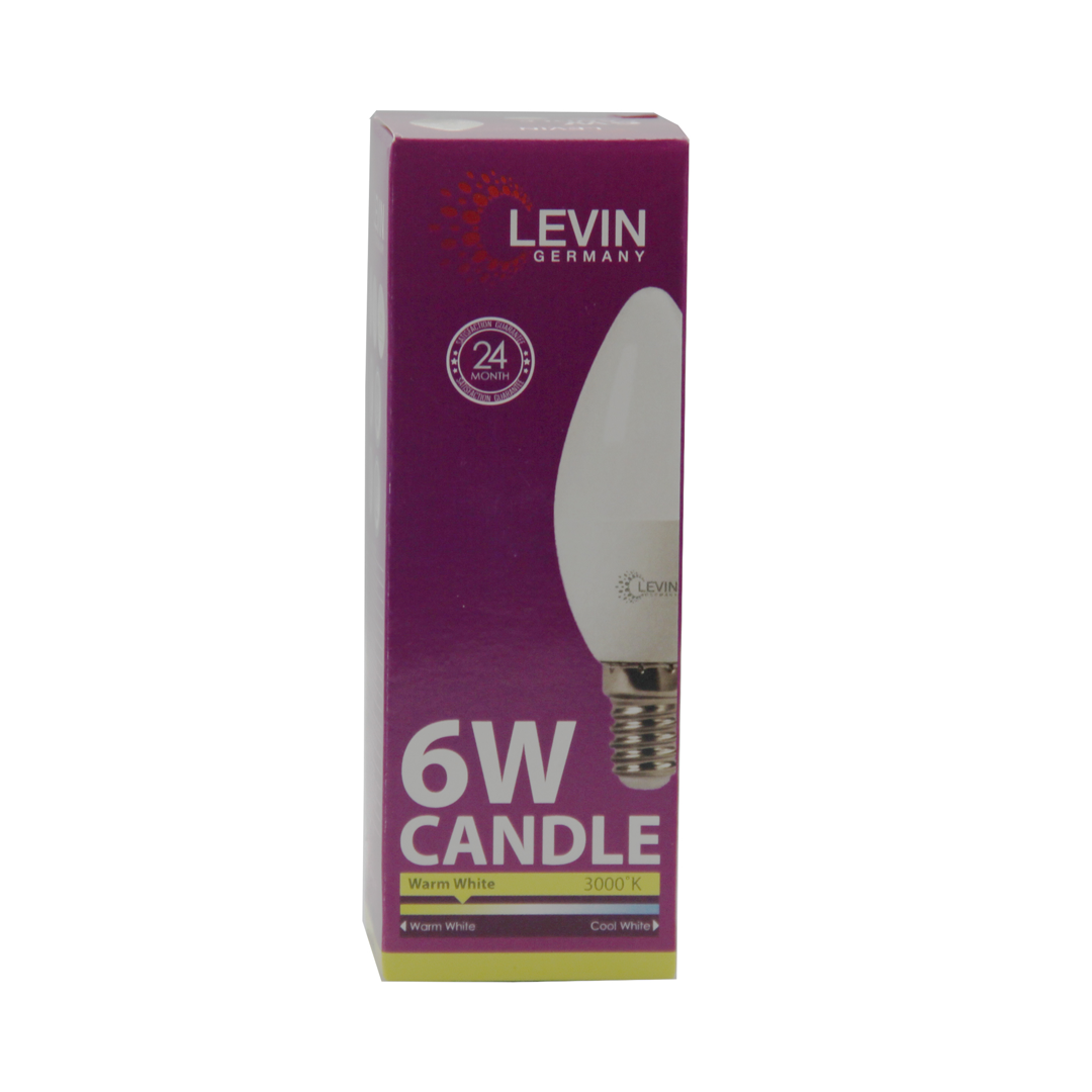 levin-led-c37-candle-bulb-e14-6w-3000k-warm-light-energy-efficient-decorative-led-bulb-with-2-year-warranty