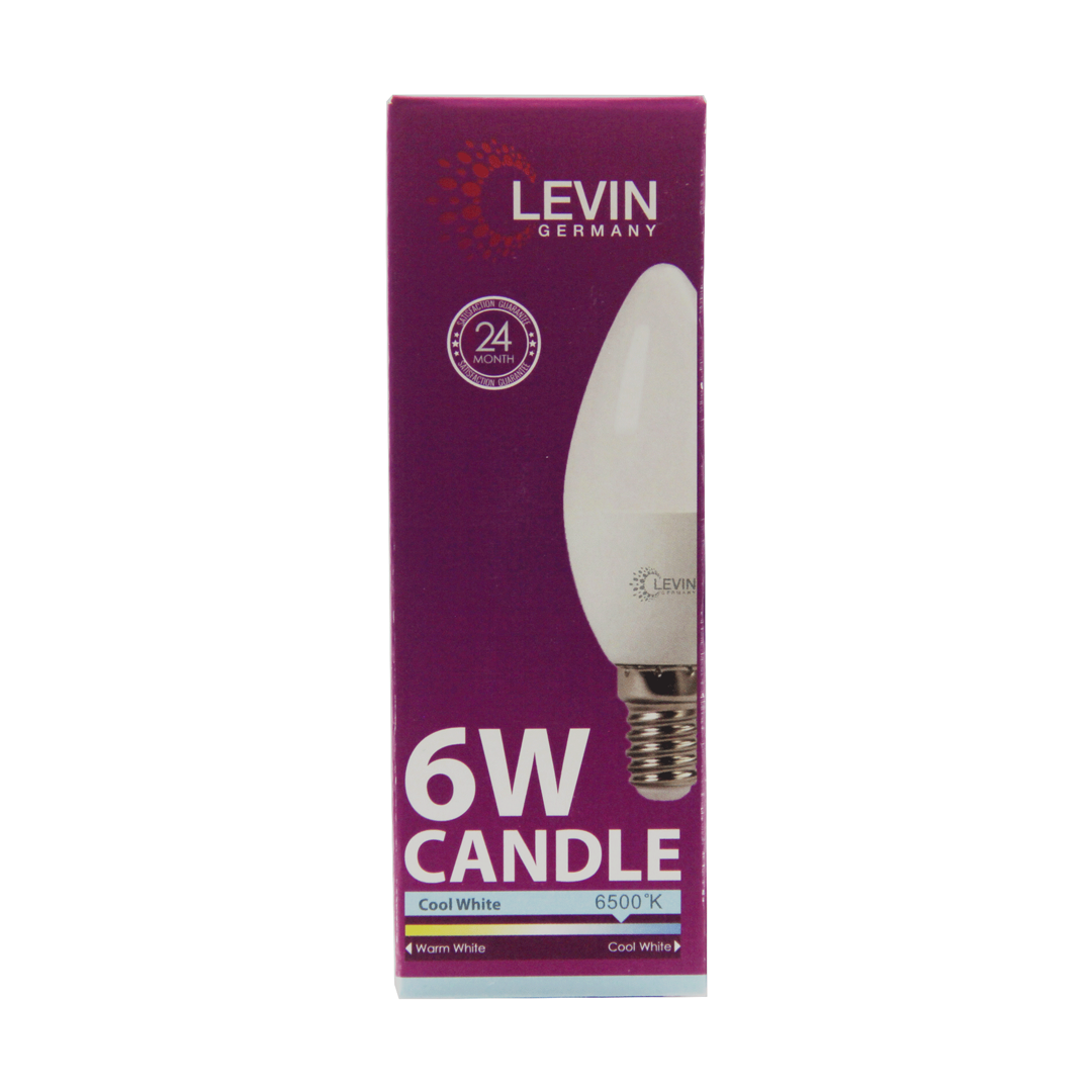 levin-led-c37-candle-bulb-e14-6w-6500k-day-light-energy-efficient-decorative-led-bulb-with-2-year-warranty