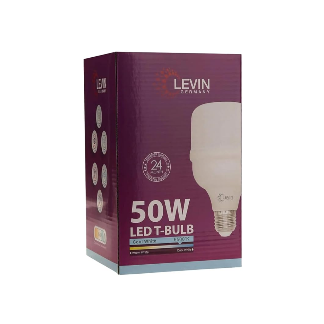 levin-led-t-bulb-50w-e27-6500k-day-light-high-brightness-energy-efficient-led-bulb-with-2-year-warranty-for-home-and-commercial-use