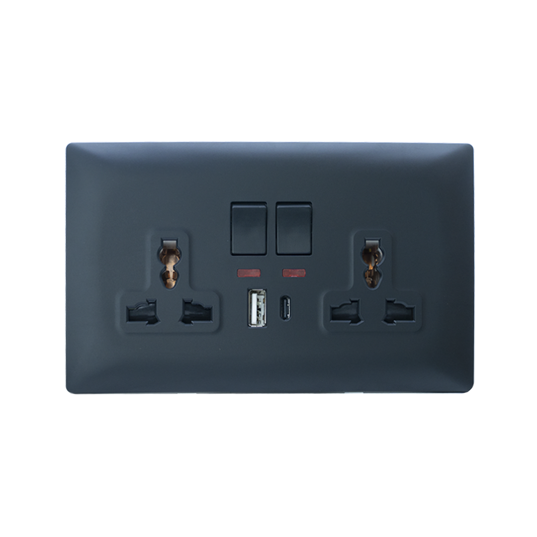 topex-pacific-range-socket-13a-2-gang-multi-function-1a-1c-usb-black